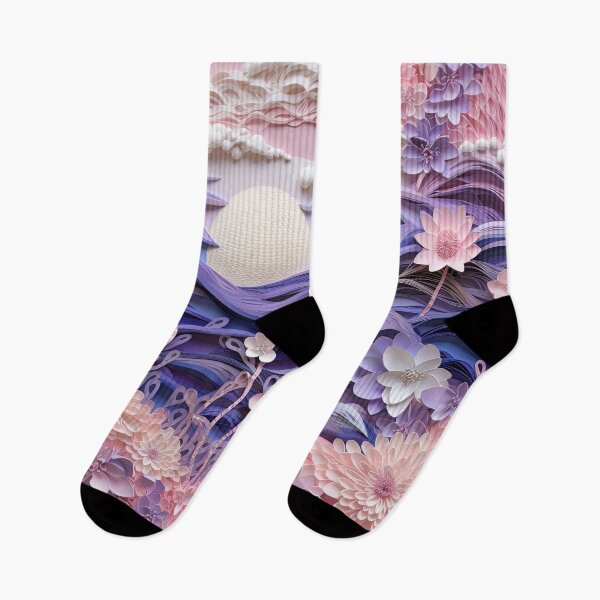 Item preview, Moonlight Floral Pastel Pattern designed and sold by bubblegoth.