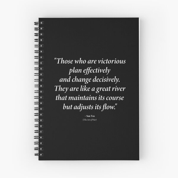 Item preview, Sun Tzu quote: "Those who are victorious plan effectively and change decisively." (White text) designed and sold by STUDIO-72.