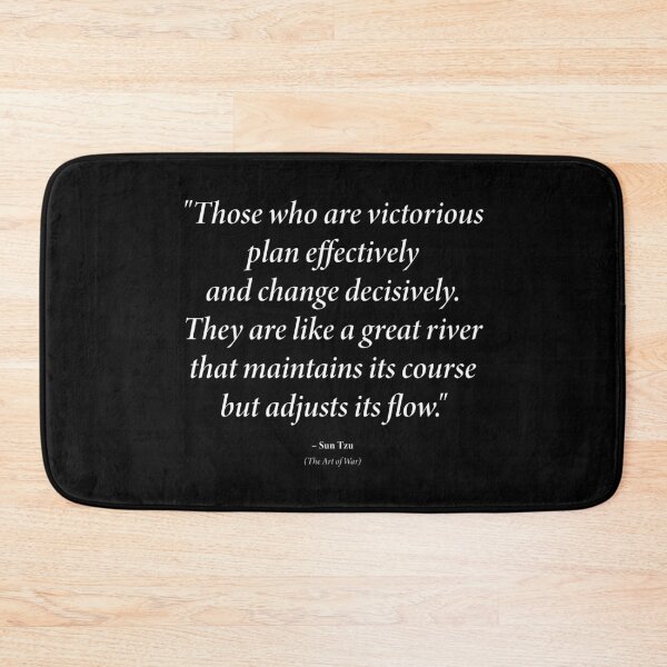 Item preview, Sun Tzu quote: "Those who are victorious plan effectively and change decisively." (White text) designed and sold by STUDIO-72.