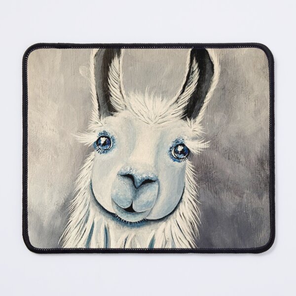 Item preview, Pretty llama in black and white  designed and sold by norascorner.