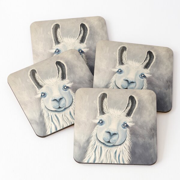 Item preview, Pretty llama in black and white  designed and sold by norascorner.