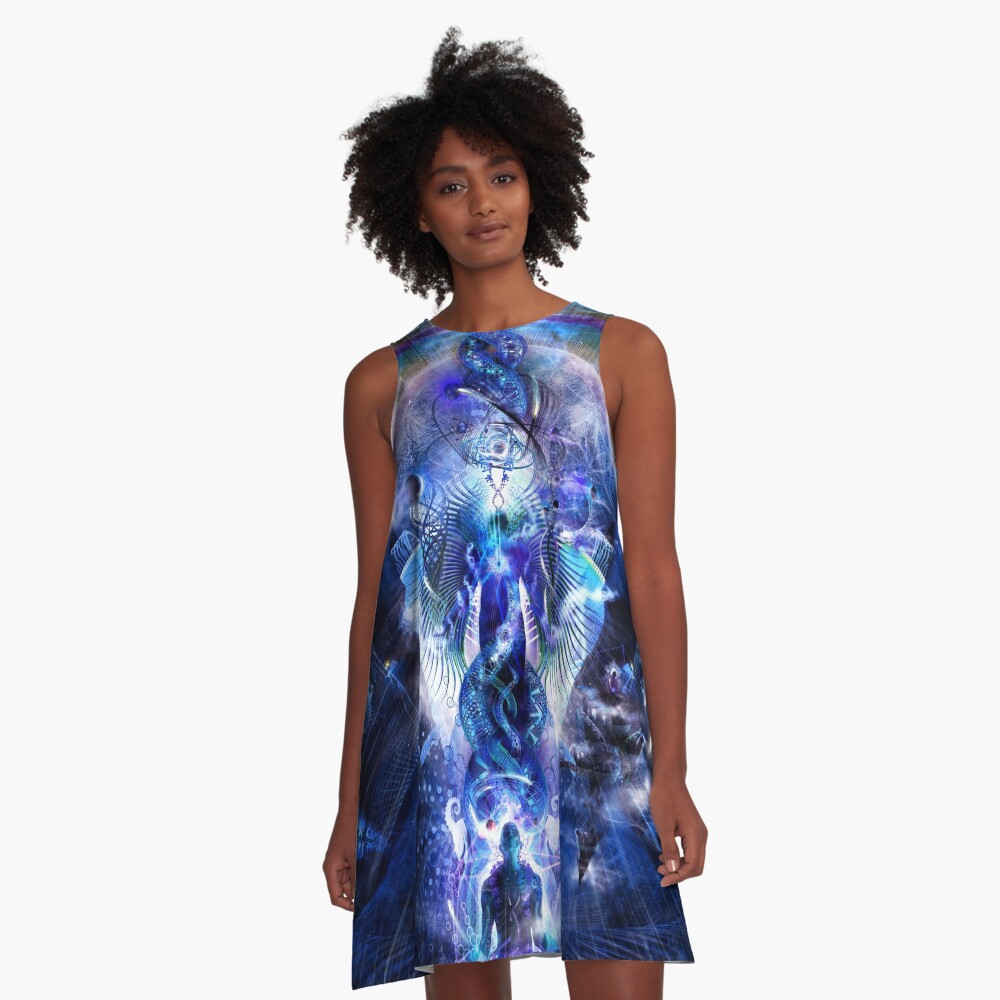 Cosmic Ascension A-Line Dress