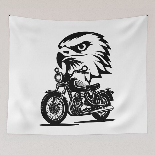Item preview, Harley Davidson Eagles Black and White Edition designed and sold by alexadybanu.