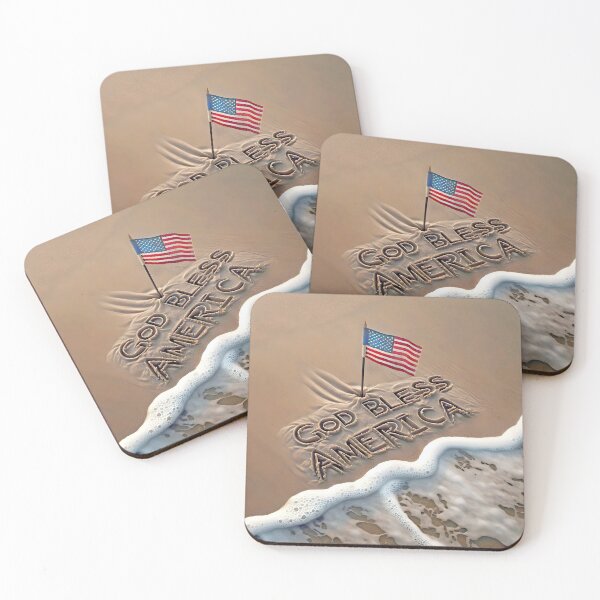 Item preview, God Bless American Beach Sign designed and sold by Maria Dryfhout.