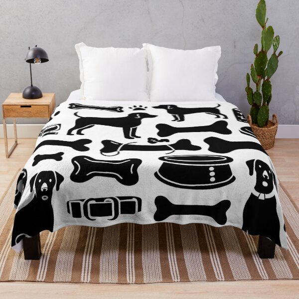 Item preview, Black and white dogs pattern designed and sold by Haji  Kamora.