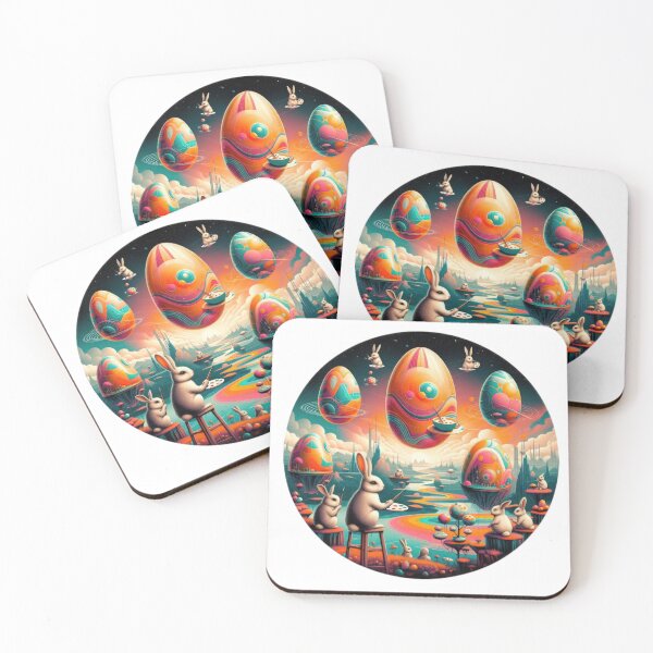 Item preview, surreal easter eggs and bunnies Easter Funny animals  designed and sold by Expressions-Sel.