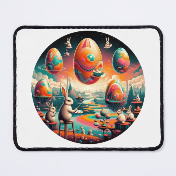 Item preview, surreal easter eggs and bunnies Easter Funny animals  designed and sold by Expressions-Sel.