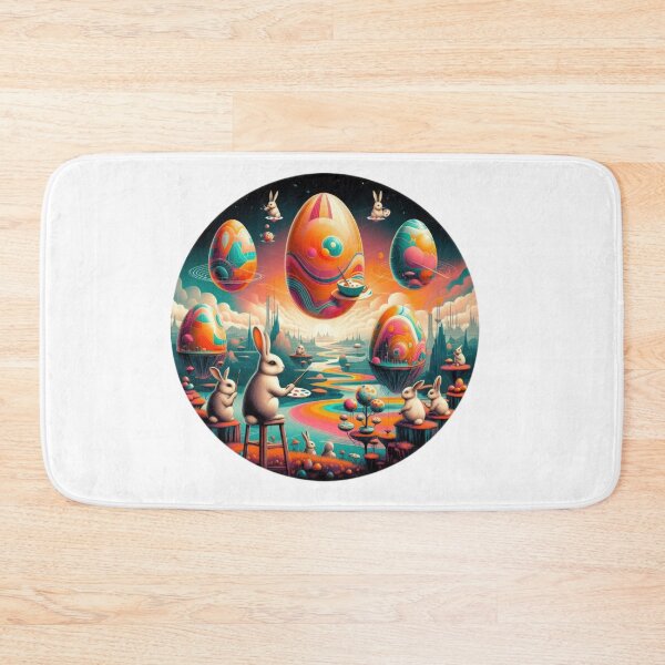 Item preview, surreal easter eggs and bunnies Easter Funny animals  designed and sold by Expressions-Sel.