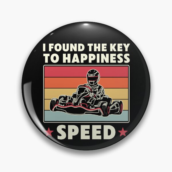 Item preview, Go Kart Racing The Key To Happiness Speed Funny designed and sold by BlueBerry-Pengu.