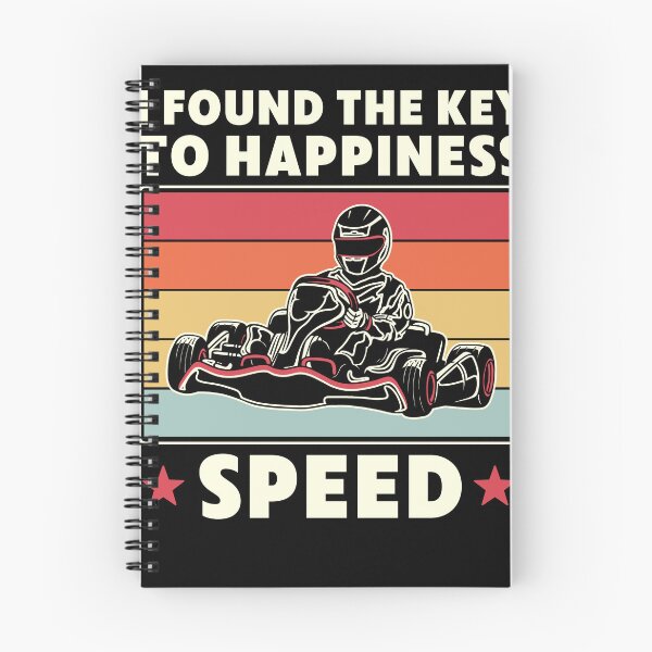 Item preview, Go Kart Racing The Key To Happiness Speed Funny designed and sold by BlueBerry-Pengu.