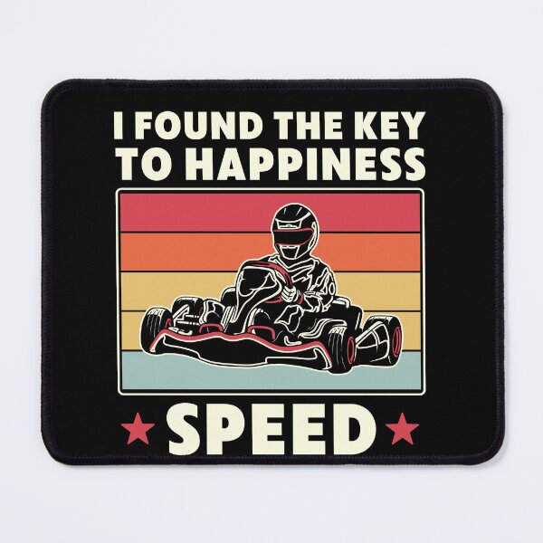 Item preview, Go Kart Racing The Key To Happiness Speed Funny designed and sold by BlueBerry-Pengu.