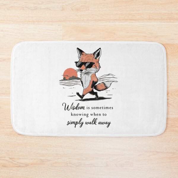 Item preview, Wisdom is Sometimes Knowing When to Simply Walk Away, Fox Walking Away Art designed and sold by Faithloveshop.