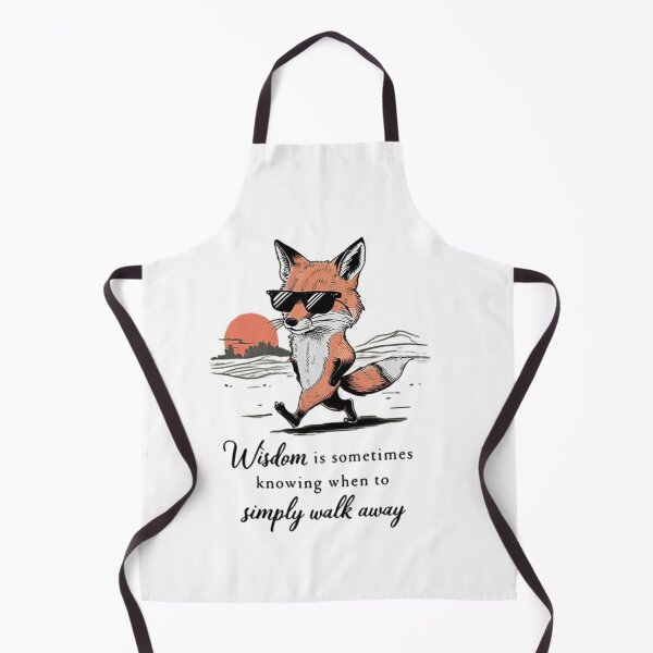 Item preview, Wisdom is Sometimes Knowing When to Simply Walk Away, Fox Walking Away Art designed and sold by Faithloveshop.