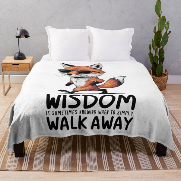 Item preview, Wisdom is Sometimes Knowing When to Simply Walk Away, Fox Walking Away Art designed and sold by Faithloveshop.