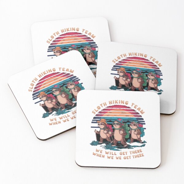 Item preview, sloth hiking team we will get there when we get there, funny sloth  designed and sold by venavar.