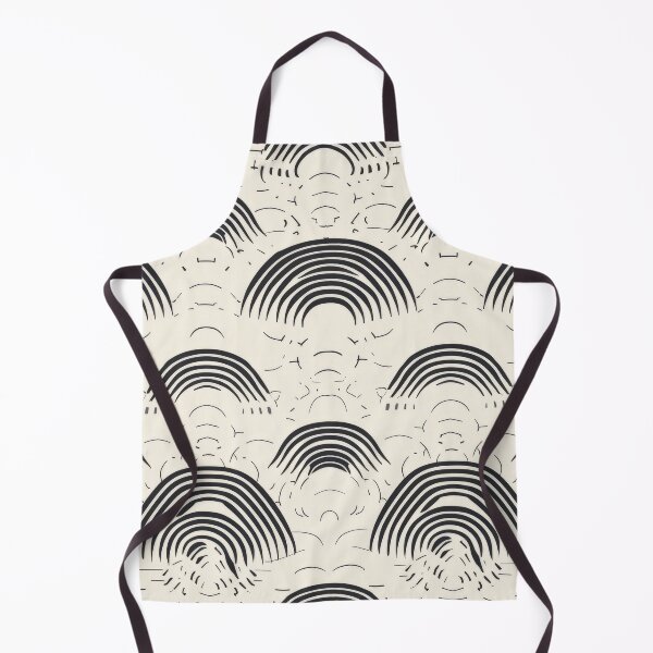 Item preview, Minimalist Black and White Rainbows Pattern Art Print designed and sold by Retrocranio.