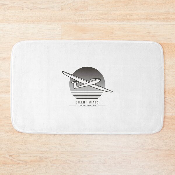 Item preview, SILENT WINGS EXPLORE GLIDE LIVE Glider Pilot Sailplane Biplane aerial floating soaring designed and sold by These_Prints.