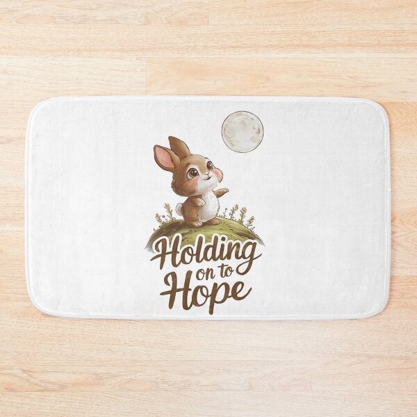 Item preview, Holding onto Hope, Bunny Standing on a Grassy Hill Art designed and sold by Faithloveshop.