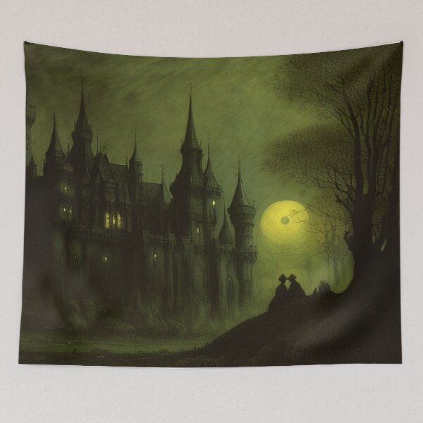 Item preview, Classic Vintage Haunting Gothic Castle designed and sold by TheDarkWardrobe.