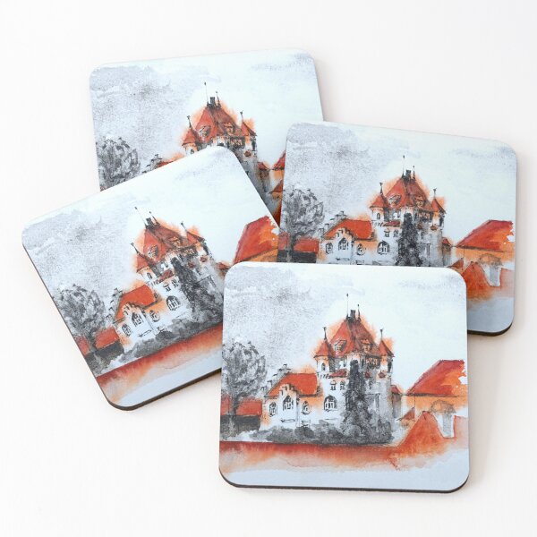 Item preview, Tübingen watercolour painting designed and sold by ShopEvaF.