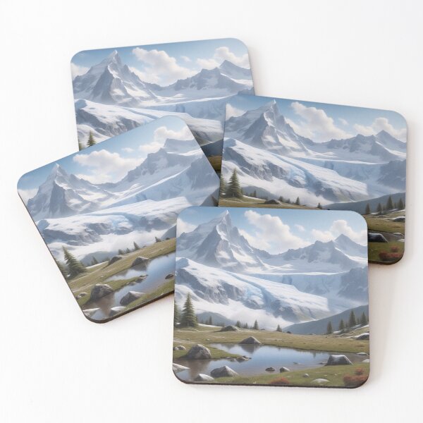 Item preview, Fantasy Art of Snowy Mountains designed and sold by fungus50.
