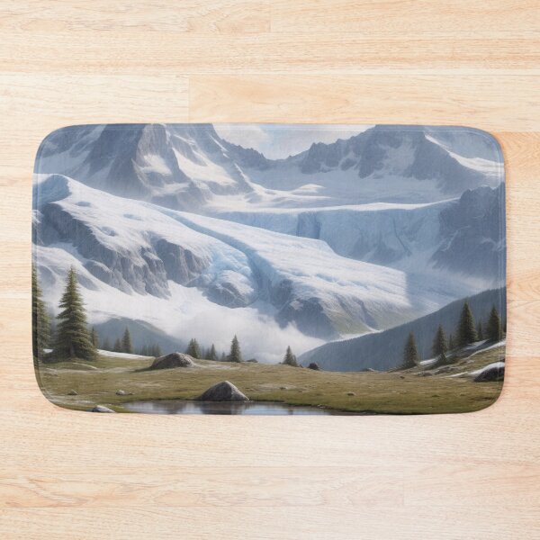 Artikelvorschau, Fantasy-Kunst der schneebedeckten Berge entworfen und verkauft von fungus50.