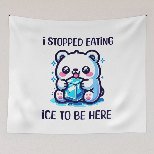 Item preview, I EAT ICE AND I KNOW THINGS ICE BEAR designed and sold by PRINYOS.