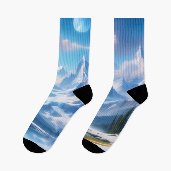 Item preview, Fantasy Art of Mountains in Winter designed and sold by fungus50.