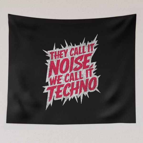 Item preview, They call it noise, we call it Techno. Vintage distressed Electronic Music Djs gift. designed and sold by paulo silveira.