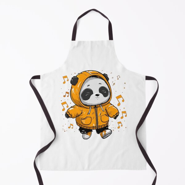 Item preview, Kawaii Party Panda in Yellow Hoody designed and sold by KawaiiArtStyle.