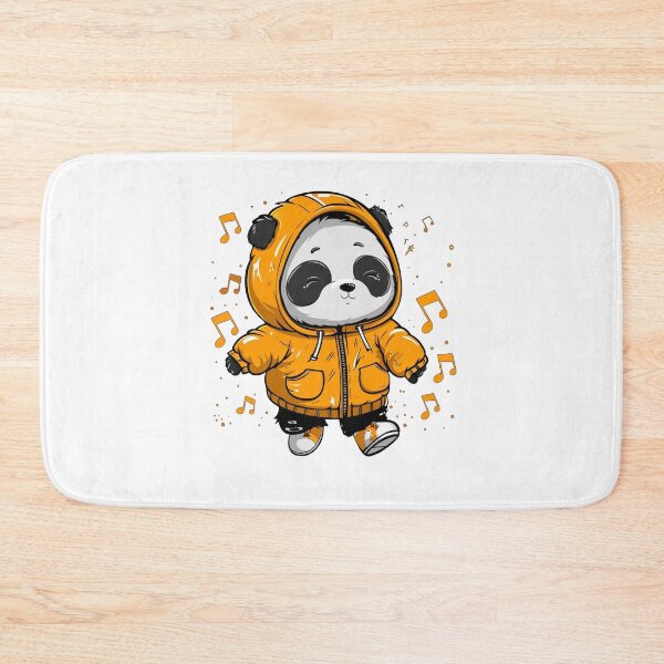 Item preview, Kawaii Party Panda in Yellow Hoody designed and sold by KawaiiArtStyle.