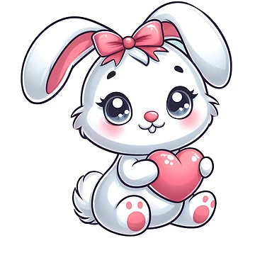 Artwork thumbnail, Cute Little Rabbit, Adorable Rabbit, Rabbits by Oddly Yours Goods