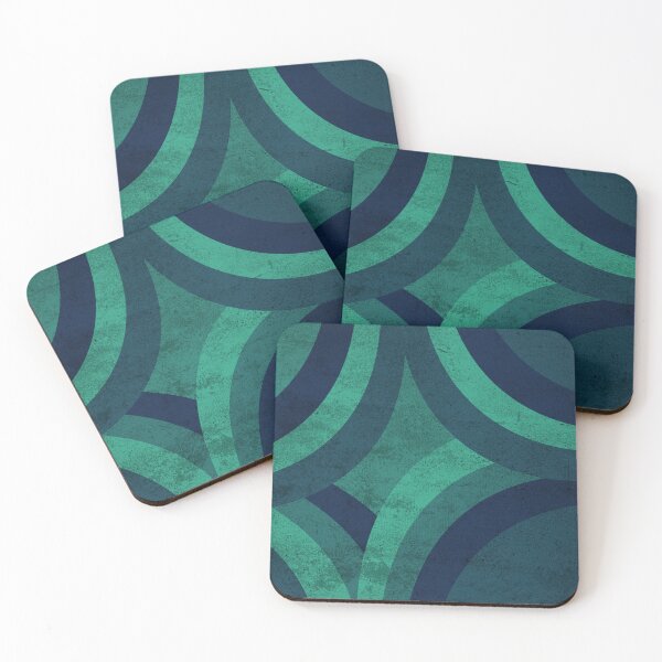 Item preview, Olas Verdes y Azules Retro designed and sold by Diana377.