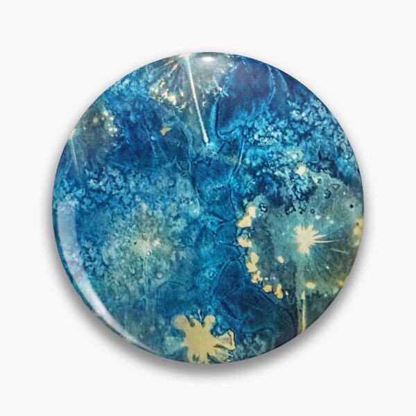 Item preview, Allium Seedheads and Cosmos, Cyanotype Print designed and sold by Redheadwonders.
