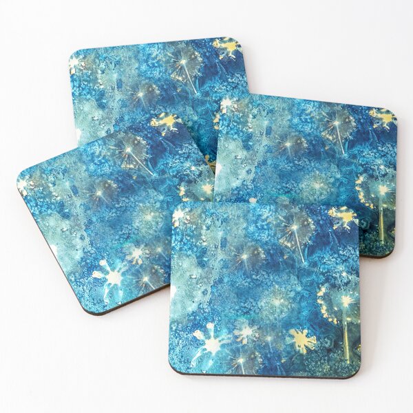 Item preview, Allium Seedheads and Cosmos, Cyanotype Print designed and sold by Redheadwonders.