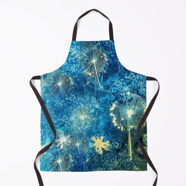 Item preview, Allium Seedheads and Cosmos, Cyanotype Print designed and sold by Redheadwonders.