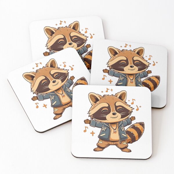 Item preview, Kawaii Party Raccoon designed and sold by KawaiiArtStyle.