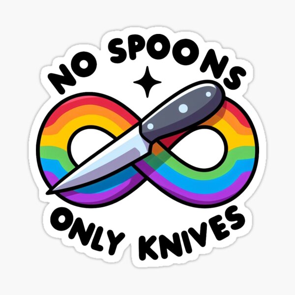 Item preview, No spoons only knives designed and sold by Vkinsify.