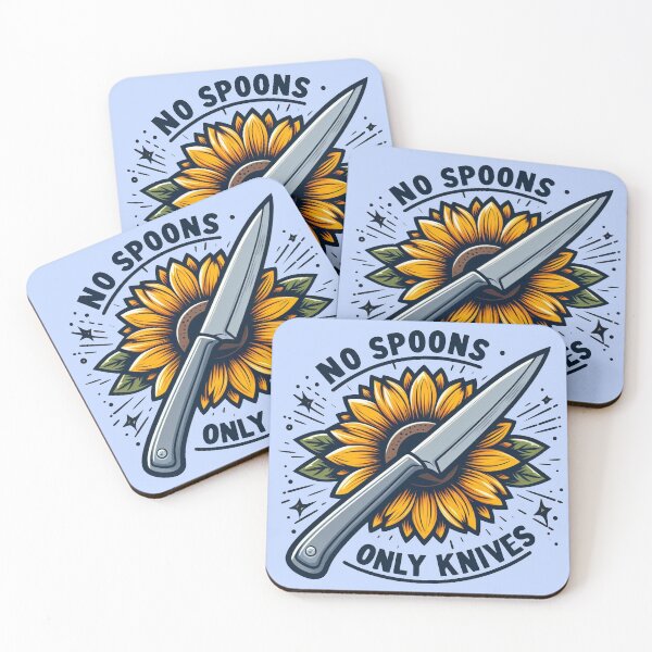 Item preview, No spoons only knives designed and sold by Vkinsify.
