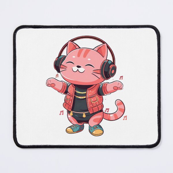 Item preview, Kawaii Party Pink Cat designed and sold by KawaiiArtStyle.