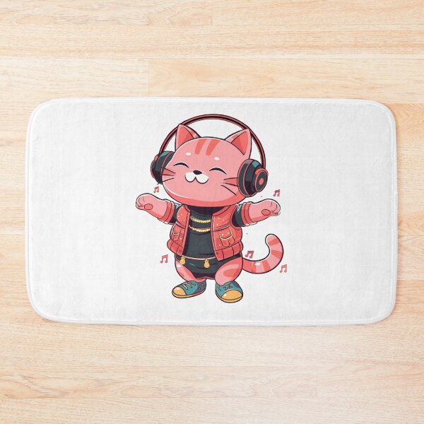 Item preview, Kawaii Party Pink Cat designed and sold by KawaiiArtStyle.