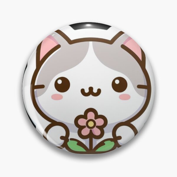 Item preview, Cat Holding flower , plantes  designed and sold by ArtiseGraphics.