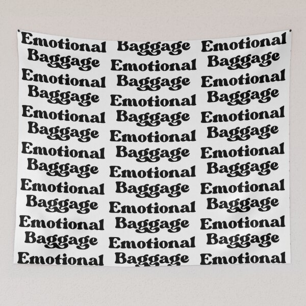 Item preview, Emotional Baggage groovie design designed and sold by WuweiDG.
