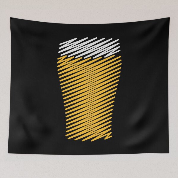 Item preview, Beer Glass (Beer Drinker / Pale Ale / Scribble) designed and sold by MrFaulbaum.