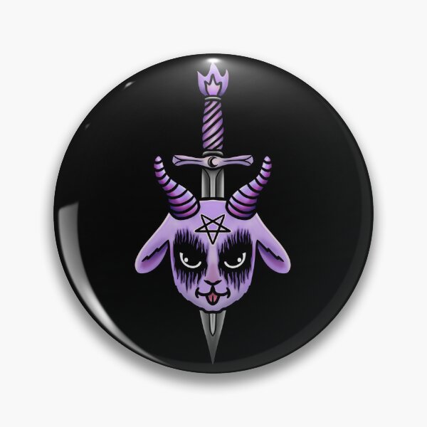 Item preview, Cute Black Metal Baphomet Sword designed and sold by GoatSorcery.