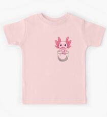 Pocket Cute Axolotl Kids Tee