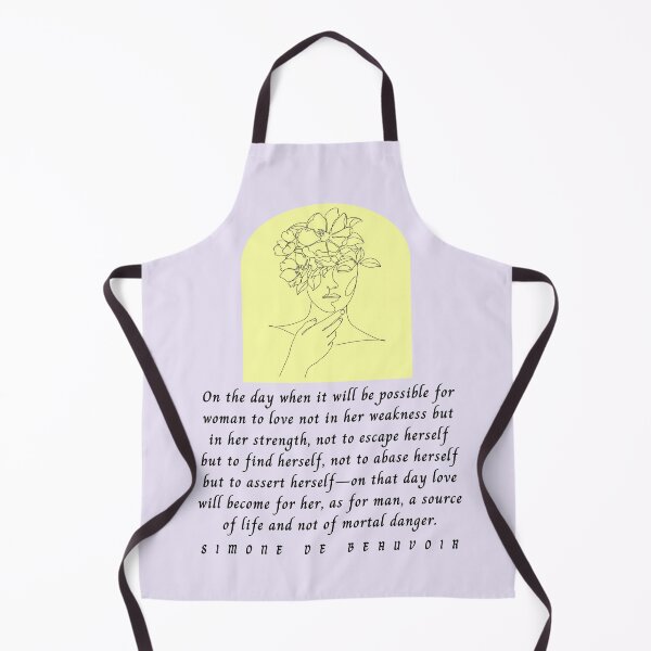 Item preview, Copy of Simone de Beauvoir quote: On the day when it will be possible for woman to love not in her weakness but in strength, designed and sold by artbleed.