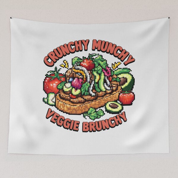 Item preview, Wholesome Veggie Brunch Pixel Art - Tofu Scramble, Avocado Toast & More! designed and sold by BNCH44.