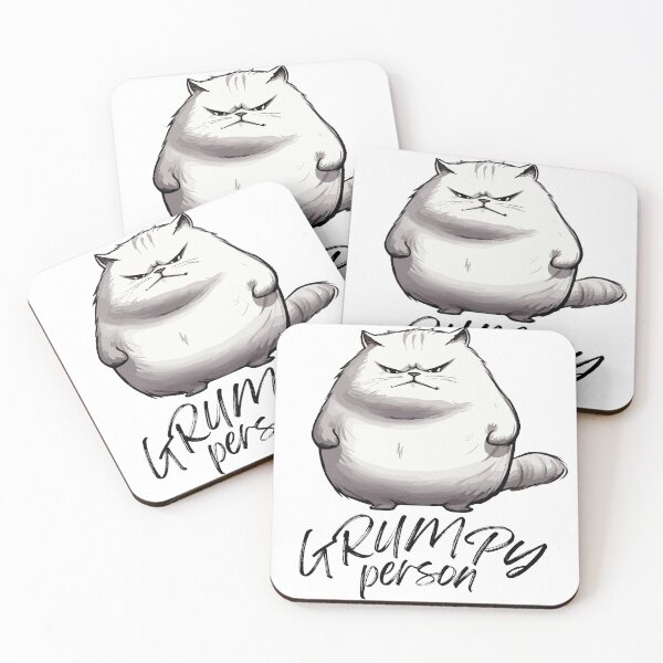 Item preview, Cute grumpy cat designed and sold by Nekospaces.