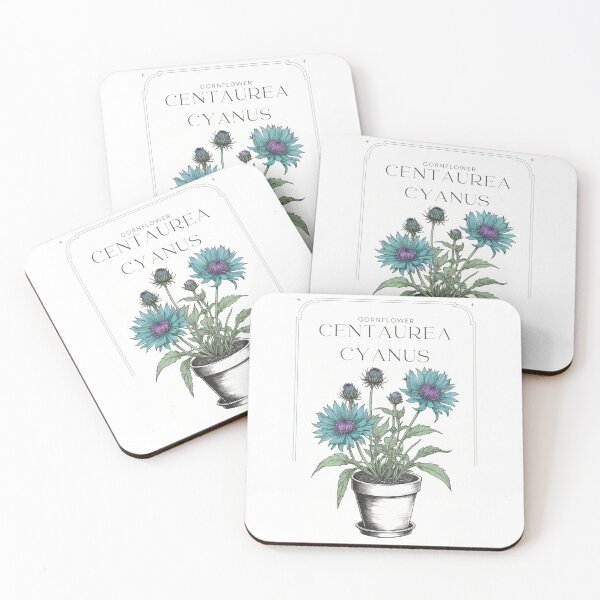 Item preview, Rustic sketch of Blue Cornflowers by CallisC Arts ⭐⭐⭐⭐⭐ designed and sold by CallisC-Arts.